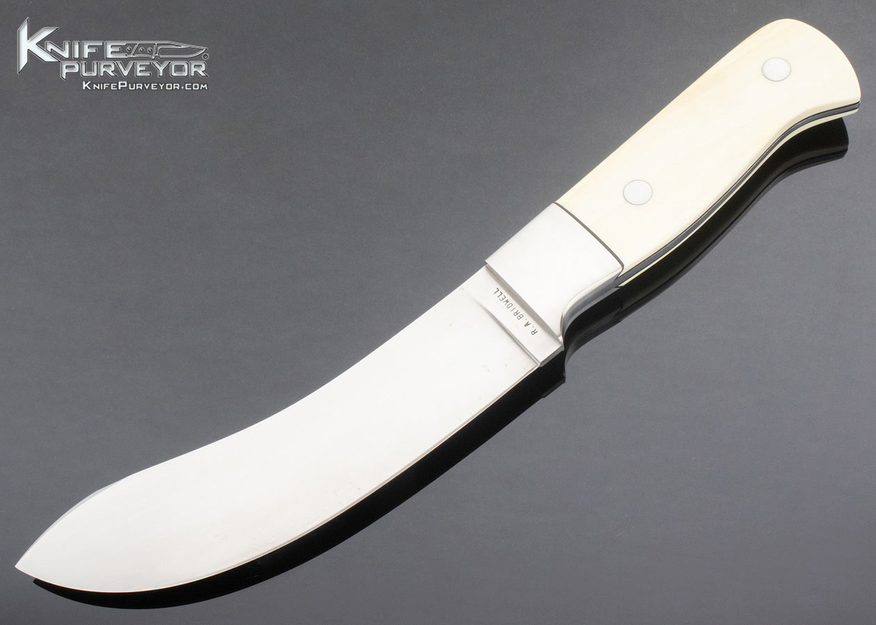 Richard Bridwell Custom Knife Cracked Ivory Upswept Skinner 13582