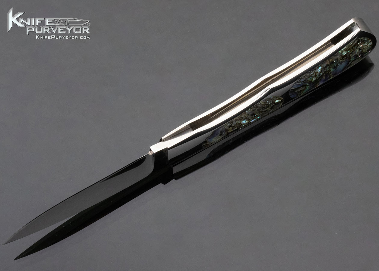 C Gray Taylor Custom Knife Abalone Interframe Lockback - Image 7