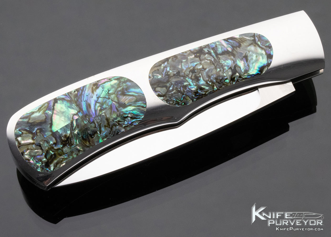 C Gray Taylor Custom Knife Abalone Interframe Lockback - Image 5