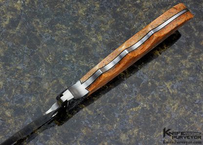 Dusty Moulton Custom Knife Sole Authorship Engraved Giraffe Bone Night Wing - Image 5