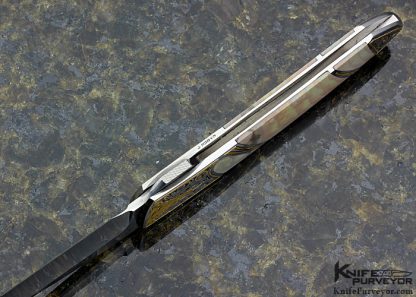 Scott Sawby Custom Knife Jon Robyn Engraved Willow Creek Jasper Skimmer - Image 6