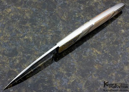 Scott Sawby Custom Knife Jon Robyn Engraved Willow Creek Jasper Skimmer - Image 5
