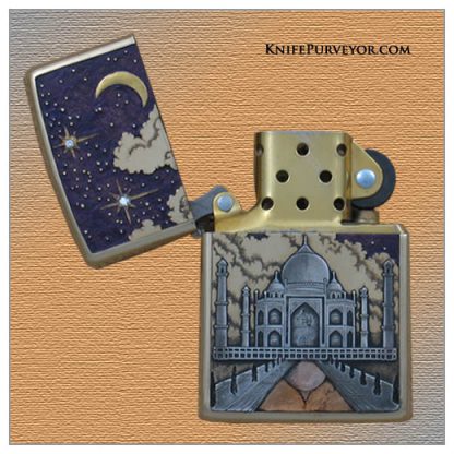 14Kt Gold Zippo Engraved by Jim Blair - Image 2