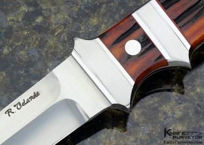 Ricardo Velarde's Custom Knife Amber Stag Integral Subhilt Dirk - Image 2