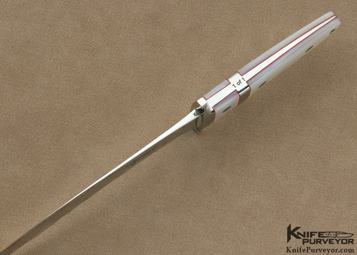 S.R. Johnson Custom Knife 1 of 1 Mother of Pearl Miniature Sub-Hilt Fighter - Image 4