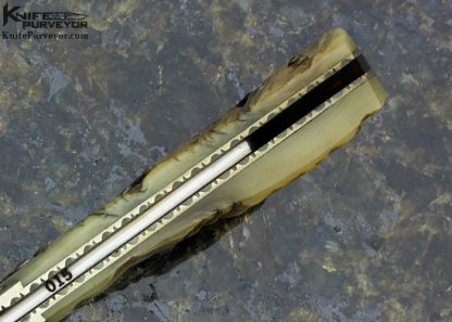 Frank Centofante Custom Knife Simon Lytton Engraved Ramshorn Tampa Florida Stamped Lockback Folder - Image 7