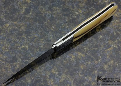 Steve Hoel Custom Knife Ramshorn Coke Bottle Dagger Lockback Engraved by Steve Lindsay - Image 6