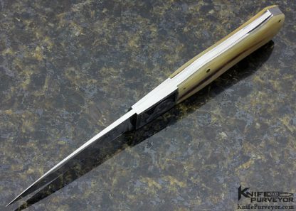 Steve Hoel Custom Knife Ramshorn Coke Bottle Dagger Lockback Engraved by Steve Lindsay - Image 5