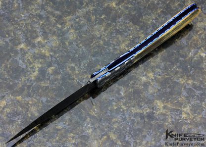 Cliff Parker Custom Knife Sole Authorship Damascus Linerlock - Image 5