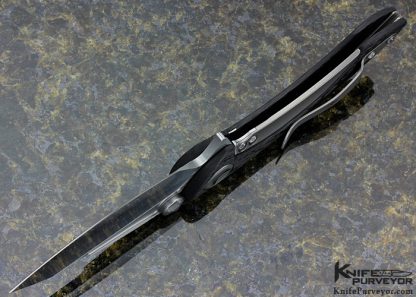 Marfione Custom Knife Carbon Fiber "Whale Shark" Flipper with Hand Rubbed Satin Finished 154CM Blade - Image 6