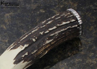 Eddie Gunther Custom Knives Stag Clip Point Bowie - Image 3