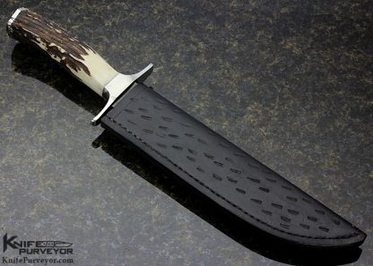 Eddie Gunther Custom Knives Stag Clip Point Bowie - Image 7