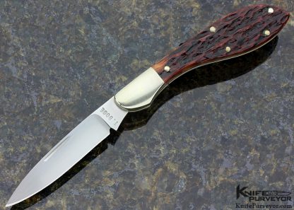Tony Bose Custom Knife Jigged Bone Slipjoint