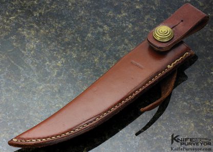 Bill Moran Custom Knife ST-24 Fighter with Moon Face Sheath - Image 6