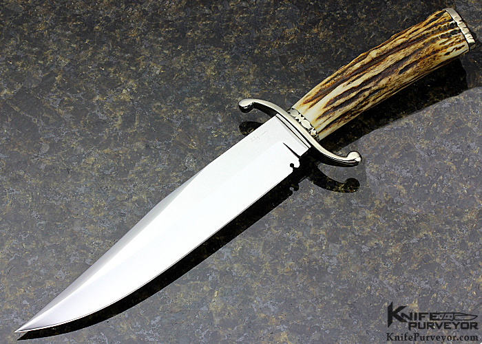 Jim Lofgreen Custom Knife Sole Authorship Hand SGuard Stag