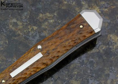 Reese Bose Custom Knife 2 Blade Jigged Bone Coffin Jack Slip Joint - Image 3