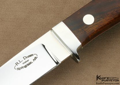 Bob Dozier Custom Knife Desert Ironwood Loveless Style Drop Point Hunter - Image 2