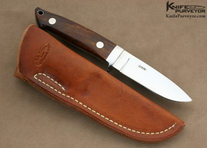 Bob Dozier Custom Knife Desert Ironwood Loveless Style Drop Point Hunter - Image 6