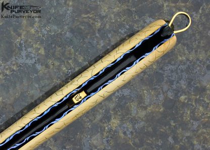 Arthur Whale Custom Knife Damascus  Linerlock - Image 9
