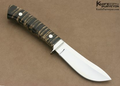George Herron Custom Knife Tiger Maple Deep Belly Skinner - Image 2