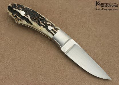 George Herron Custom Knife Stag Modified Drop Point Hunter - Image 2