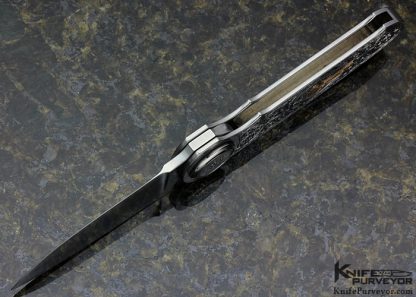 Paul Poehlmann Custom Knife Ron Skaggs Engraved Axial Locking Mechanism - Image 8