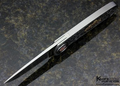 Paul Poehlmann Custom Knife Ron Skaggs Engraved Axial Locking Mechanism - Image 7