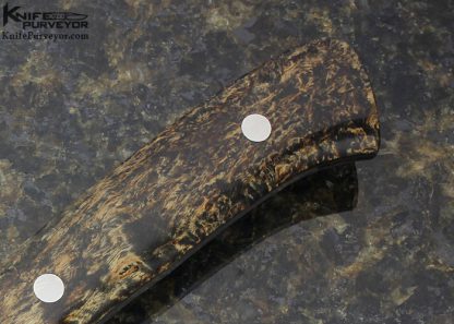 George Herron Custom Knife Wood Upswept Hunter - Image 3