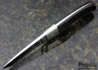 S.R. Johnson Custom Knife African Blackwood Small Hunter Without Sheath - Image 4