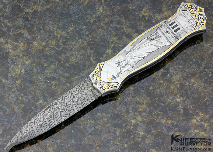 Joe Kious Custom Knife Lisa Tomlin Engraved 