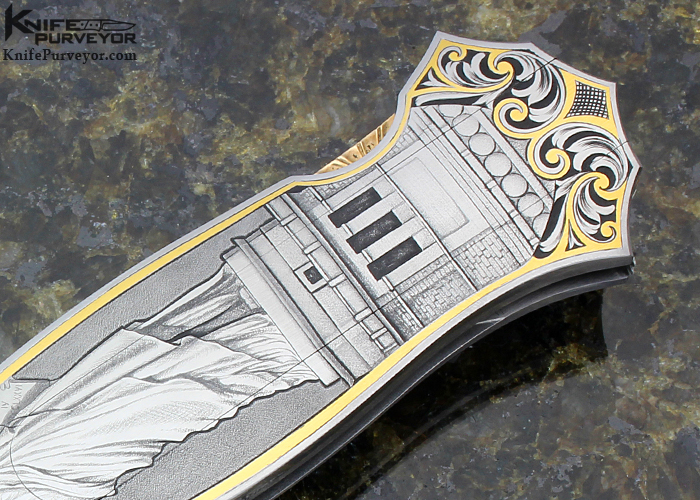 K*i様 ヴィンテージ 手彫り 木製 盾 セット カレッジ・ユニバーシティシリー Joe Kious Custom Knife Lisa Tomlin Engraved 