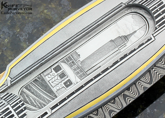 Joe Kious Custom Knife Lisa Tomlin Engraved 