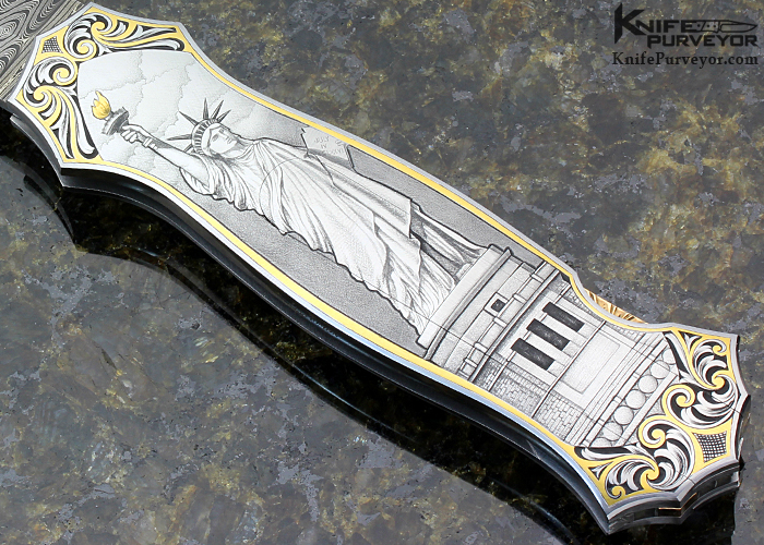 Joe Kious Custom Knife Lisa Tomlin Engraved 