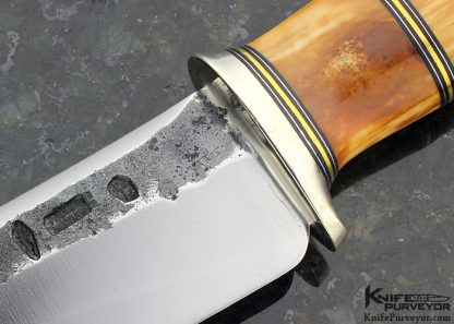 Jim Behring Custom Knife Forged Studebaker Spring & Walrus Skinner - Image 2