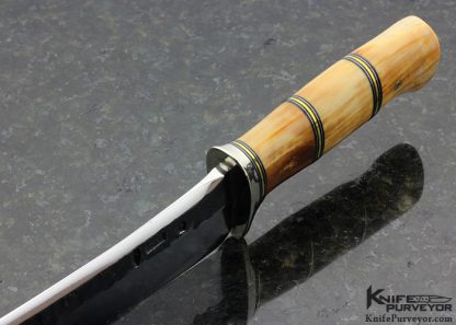 Jim Behring Custom Knife Forged Studebaker Spring & Walrus Skinner - Image 5