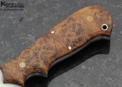 Rob Patton Custom Knife Hand Forged L-6 Steel with Maple Burl "Elias" Fighter - Image 3