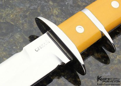 Kit Carson Custom Knife Westinghouse Micarta Subhilt Fighter - Image 2
