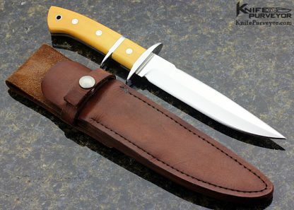 Kit Carson Custom Knife Westinghouse Micarta Subhilt Fighter - Image 5