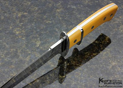 Kit Carson Custom Knife Westinghouse Micarta Subhilt Fighter - Image 3