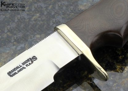 Randall Knives Custom Knife Micarta Model 16W "Diving Survival" Knife with Wax Sheath