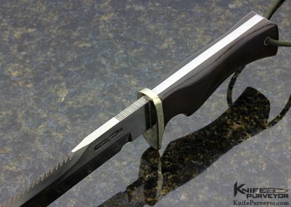 Randall Knives Custom Knife Micarta Model 16W "Diving Survival" Knife with Wax Sheath - Image 4
