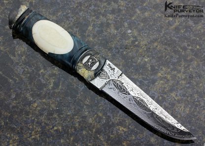 Roger Bergh Custom Knife Sole Authorship Mosaic Damascus Swedish Drop Point Hunter - Image 3