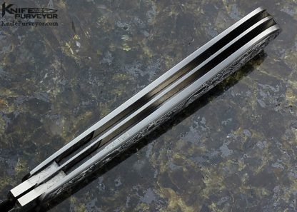 Joel Chamblin Custom Knife 2 Blade Slip Joint Engraved by Simon Lytton - Image 6