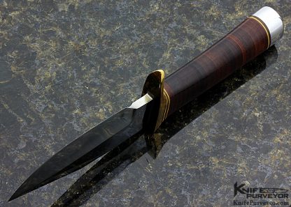 Randall Made Knives Custom Knife Stacked Leather Model #19 - 4 Bushmaster - Image 5