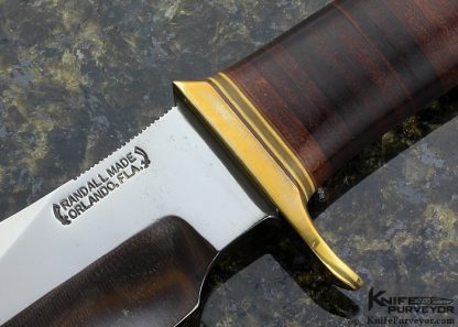 Randall Made Knives Custom Knife Stacked Leather Model #19 - 4 Bushmaster - Image 2