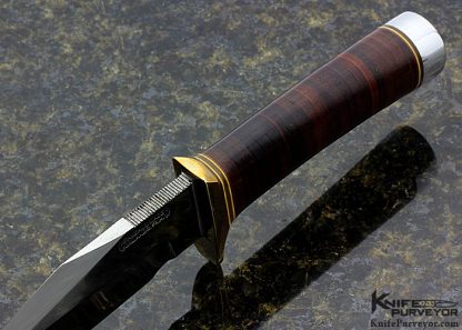 Randall Made Knives Custom Knife Stacked Leather Model #19 - 4 Bushmaster - Image 4