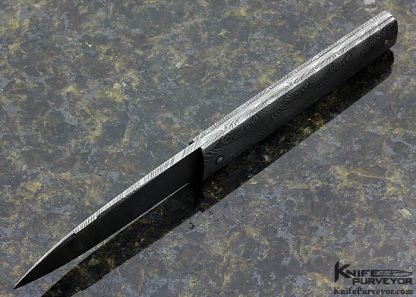 Henri Viallon Custom Knife "Peace" Mosaic Damascus Slip Joint - Image 5