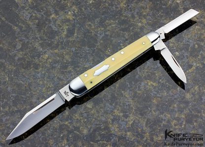 Tony Bose Custom Knife "Goat Horn" Lockback Whittler #4 13385