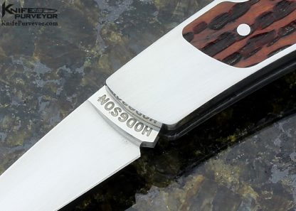 Dick Hodgson Custom Knife Jigged Bone Interframe Lockback - Image 2