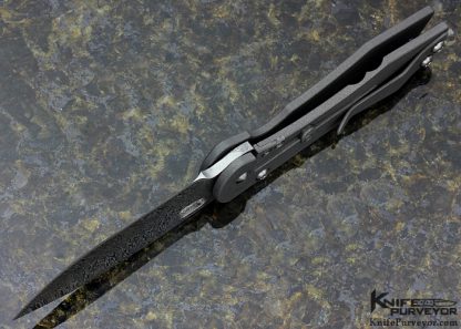 Juergen Schanz Custom Knife Bead Blasted Titanium DDPH 1 Frame Lock - Image 6